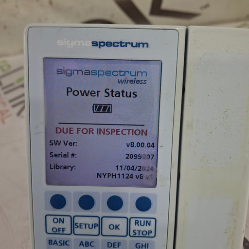 Baxter Baxter Sigma Spectrum 8.00.04 w/o Battery Infusion Pump Infusion Pump reLink Medical