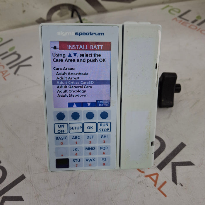 Baxter Baxter Sigma Spectrum 8.00.04 w/o Battery Infusion Pump Infusion Pump reLink Medical