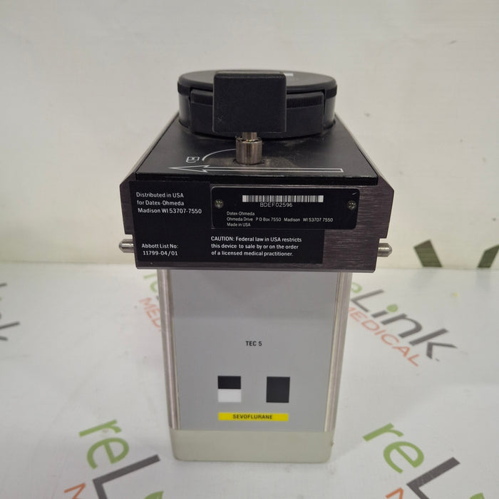 Datex-Ohmeda Sevotec 5 Sevoflurane Vaporizer