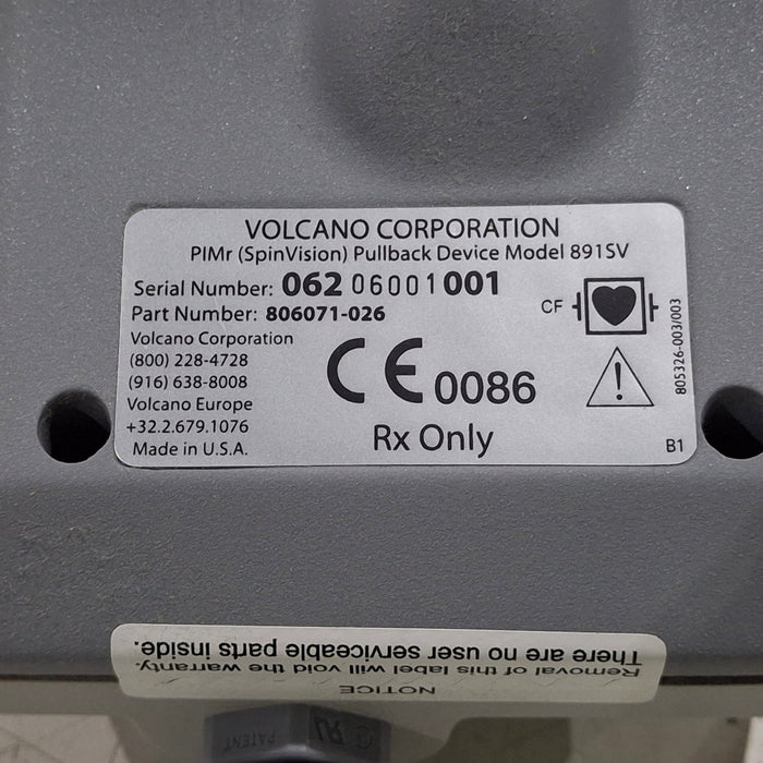 Philips Philips Volcano PIMr 891SV SpinVision Pullback Device Ultrasound reLink Medical