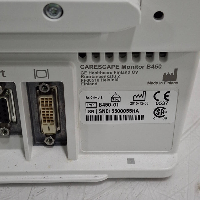 GE Healthcare GE Healthcare Carescape B450 Critical Care Patient Monitor Patient Monitors reLink Medical