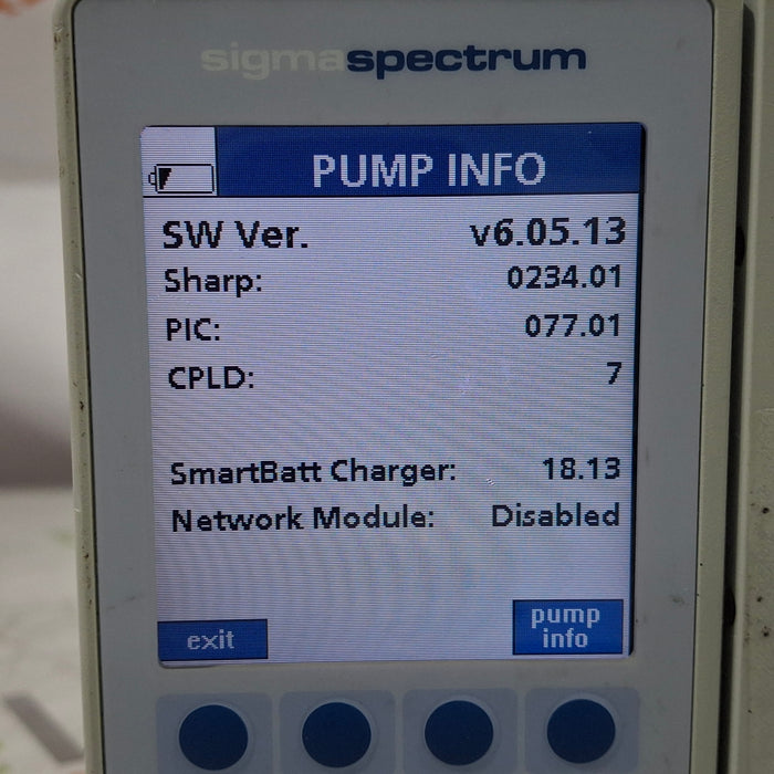 Baxter Baxter Sigma Spectrum 6.05.13 with A/B/G/N Battery Infusion Pump Infusion Pump reLink Medical