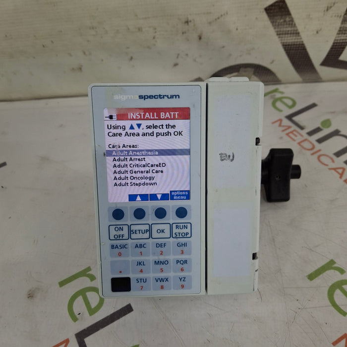 Baxter Baxter Sigma Spectrum 8.00.03 w/o Battery Infusion Pump Infusion Pump reLink Medical
