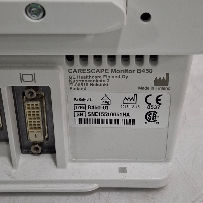 GE Healthcare GE Healthcare Carescape B450 Critical Care Patient Monitor Patient Monitors reLink Medical