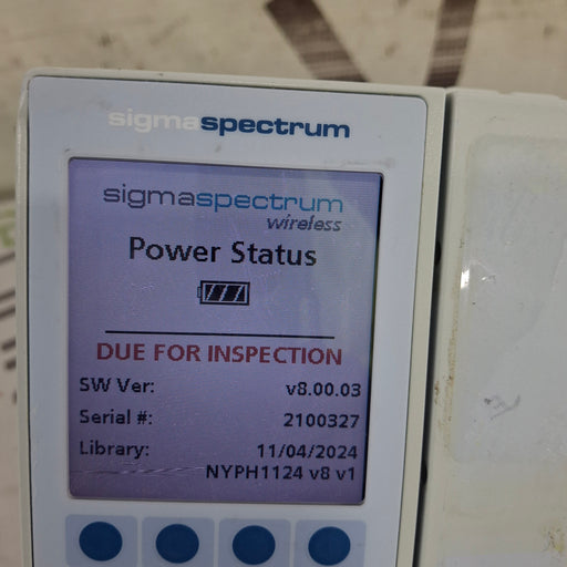 Baxter Baxter Sigma Spectrum 8.00.03 w/o Battery Infusion Pump Infusion Pump reLink Medical