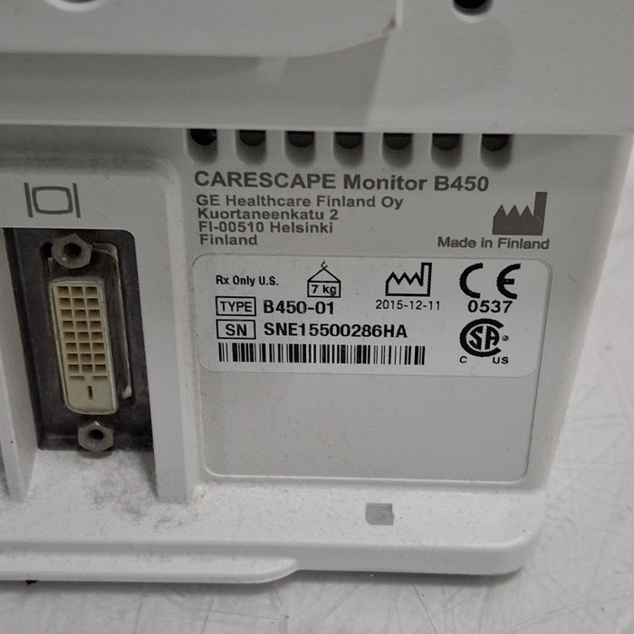 GE Healthcare GE Healthcare Carescape B450 Critical Care Patient Monitor Patient Monitors reLink Medical