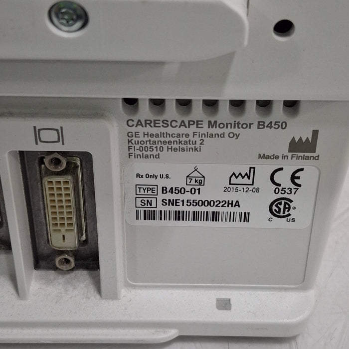 GE Healthcare GE Healthcare Carescape B450 Critical Care Patient Monitor Patient Monitors reLink Medical
