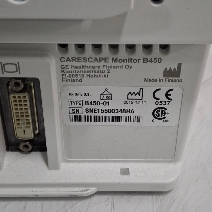 GE Healthcare GE Healthcare Carescape B450 Critical Care Patient Monitor Patient Monitors reLink Medical