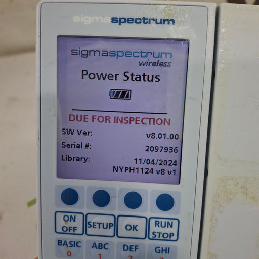 Baxter Baxter Sigma Spectrum 8.01.00 w/o Battery Infusion Pump Infusion Pump reLink Medical