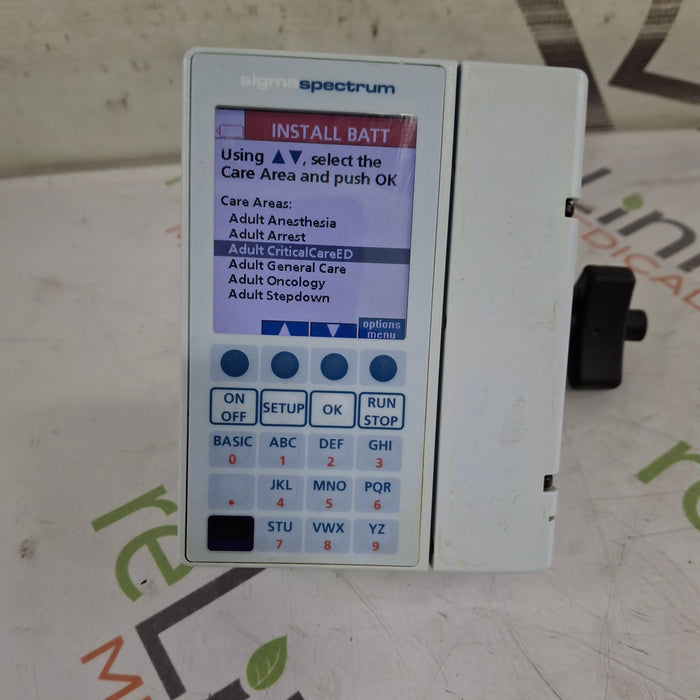 Baxter Sigma Spectrum 8.00.04 w/o Battery Infusion Pump