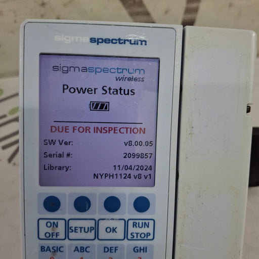 Baxter Baxter Sigma Spectrum 8.00.05 w/o Battery Infusion Pump Infusion Pump reLink Medical