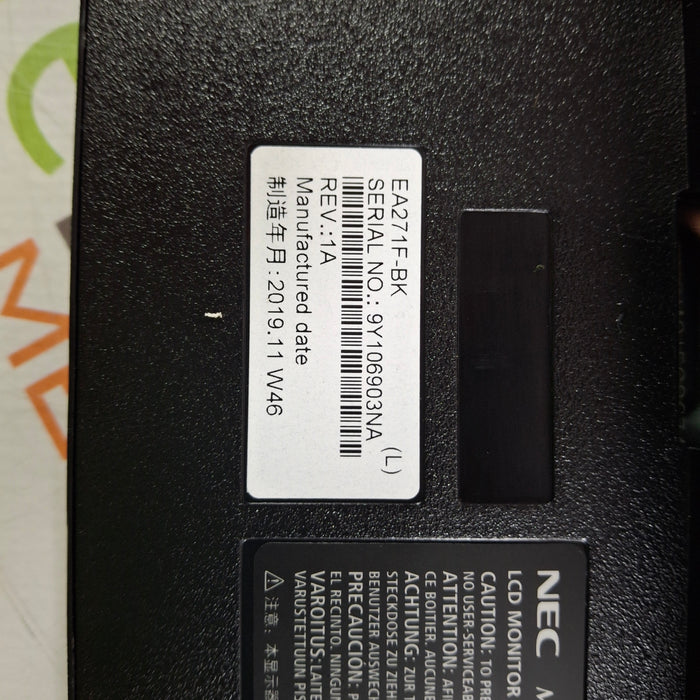 NEC NEC Multisync EA271F Widescreen LCD Monitor Computers Tablets & Networking reLink Medical