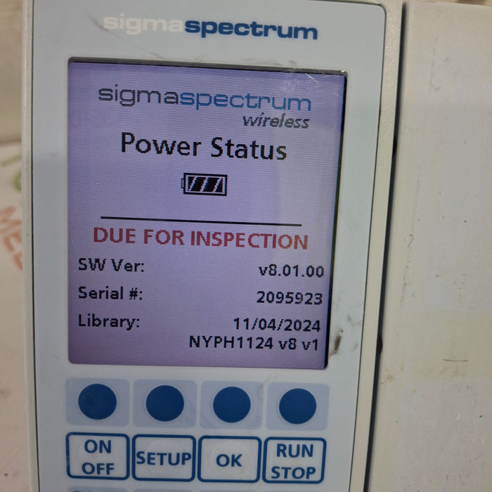 Baxter Baxter Sigma Spectrum 8.01.00 w/o Battery Infusion Pump Infusion Pump reLink Medical