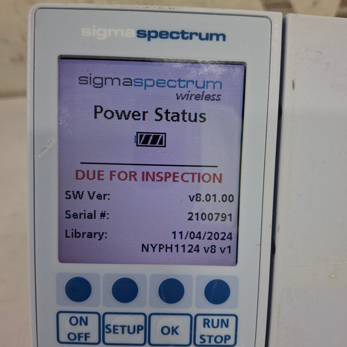 Baxter Baxter Sigma Spectrum 8.01.00 w/o Battery Infusion Pump Infusion Pump reLink Medical