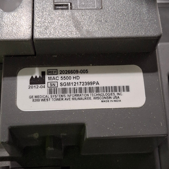 GE Healthcare GE Healthcare MAC 5500 HD ECG without CAM Module Cardiology reLink Medical