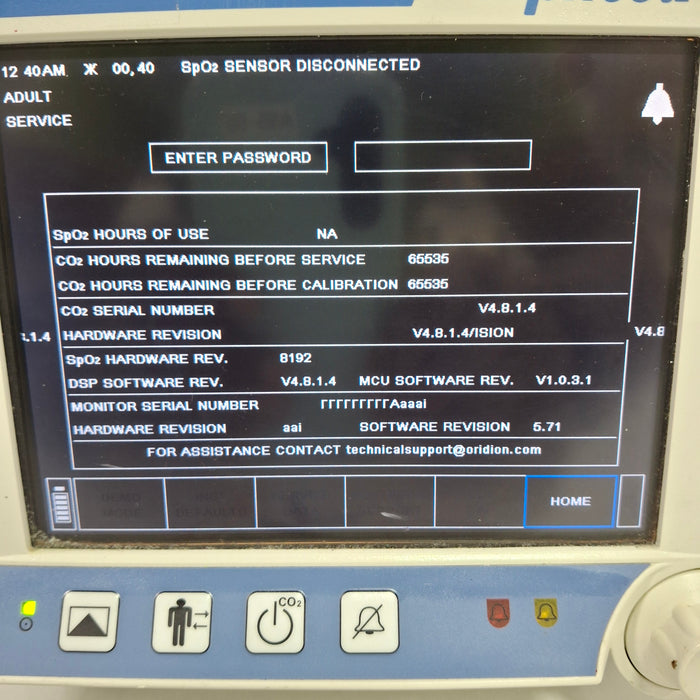 Oridion Capnostream 20 Capnography Monitor