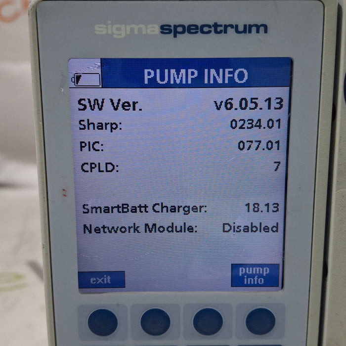Baxter Baxter Sigma Spectrum 6.05.13 with A/B/G/N Battery Infusion Pump Infusion Pump reLink Medical