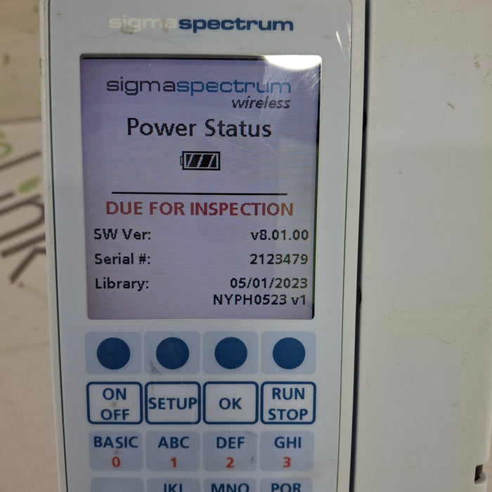Baxter Baxter Sigma Spectrum 8.01.00 w/o Battery Infusion Pump Infusion Pump reLink Medical