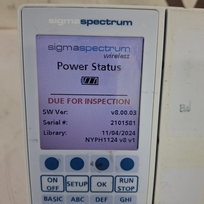 Baxter Baxter Sigma Spectrum 8.00.03 w/o Battery Infusion Pump Infusion Pump reLink Medical