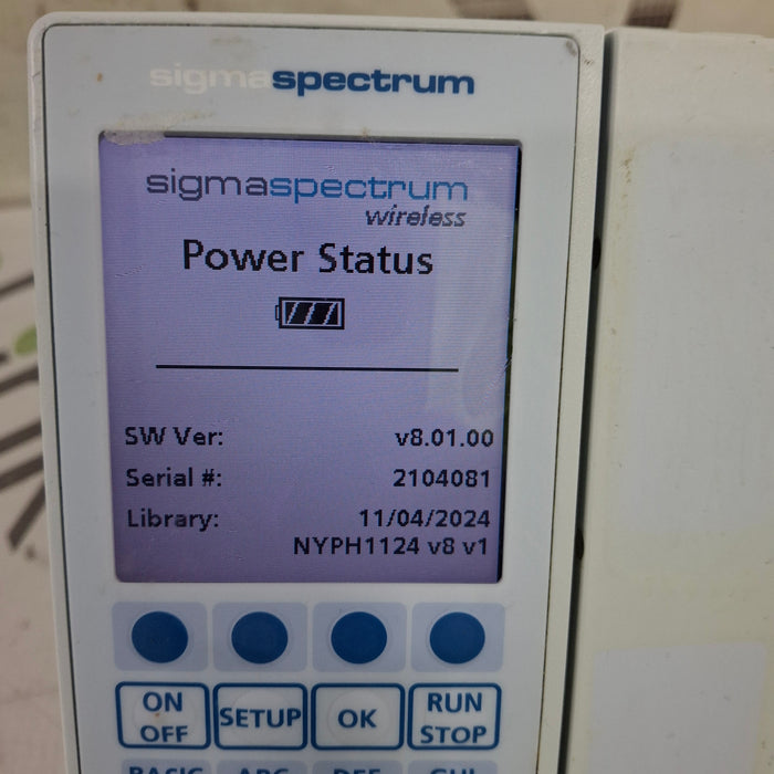 Baxter Baxter Sigma Spectrum 8.01.00 w/o Battery Infusion Pump Infusion Pumps reLink Medical