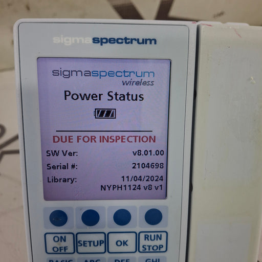 Baxter Baxter Sigma Spectrum 8.01.00 w/o Battery Infusion Pump Infusion Pump reLink Medical