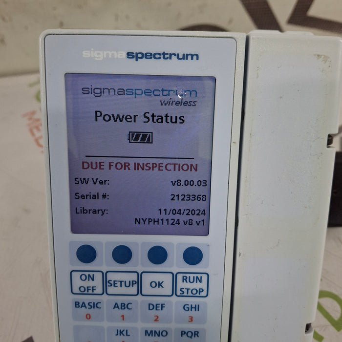 Baxter Baxter Sigma Spectrum 8.00.03 w/o Battery Infusion Pump Infusion Pump reLink Medical