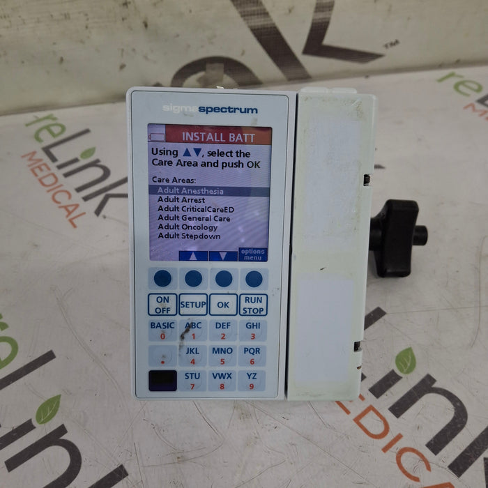 Baxter Baxter Sigma Spectrum 8.01.00 w/o Battery Infusion Pump Infusion Pump reLink Medical
