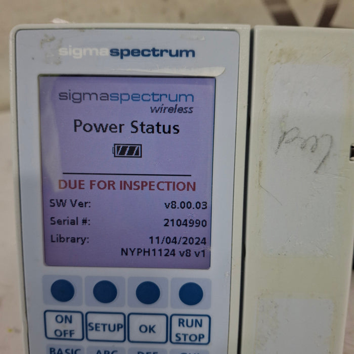 Baxter Baxter Sigma Spectrum 8.00.03 w/o Battery Infusion Pump Infusion Pumps reLink Medical