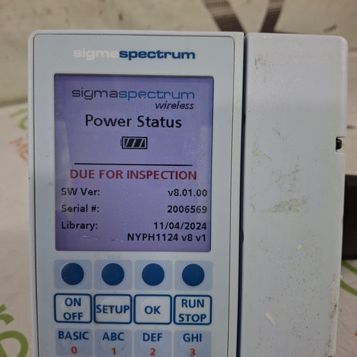 Baxter Baxter Sigma Spectrum 8.01.00 w/o Battery Infusion Pump Infusion Pump reLink Medical