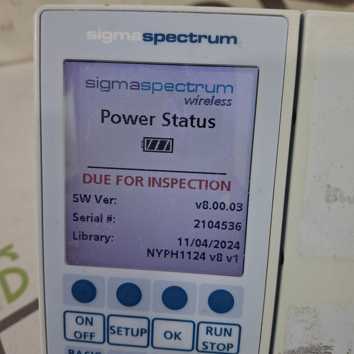 Baxter Baxter Sigma Spectrum 8.00.03 w/o Battery Infusion Pump Infusion Pump reLink Medical