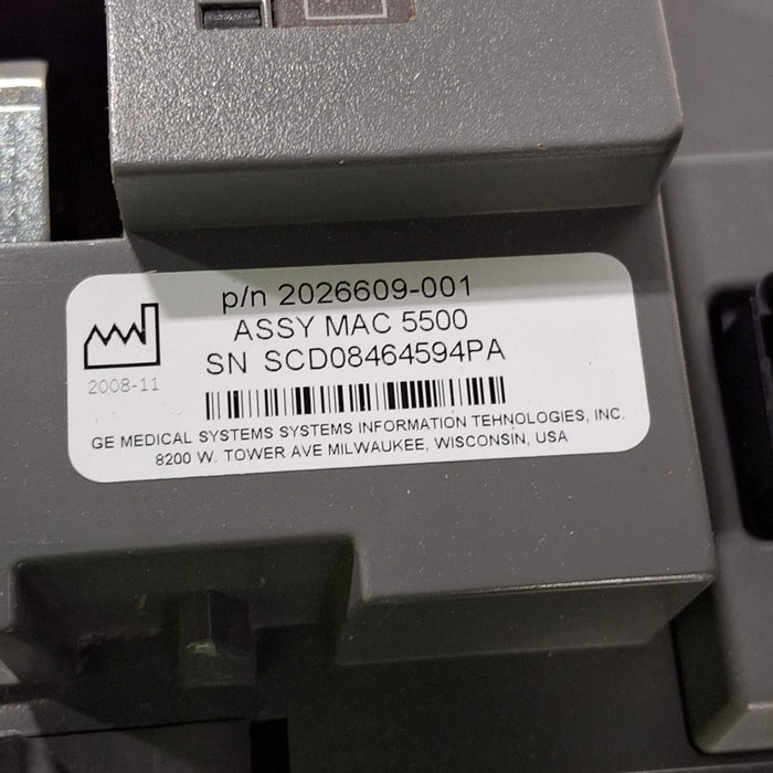 GE Healthcare GE Healthcare MAC 5500 ECG without CAM Module Cardiology reLink Medical