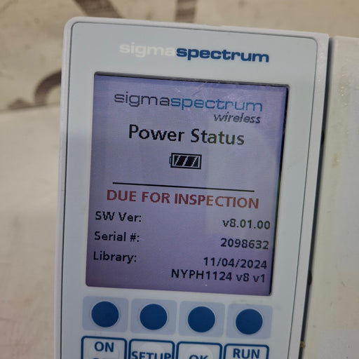 Baxter Baxter Sigma Spectrum 8.01.00 w/o Battery Infusion Pump Infusion Pump reLink Medical