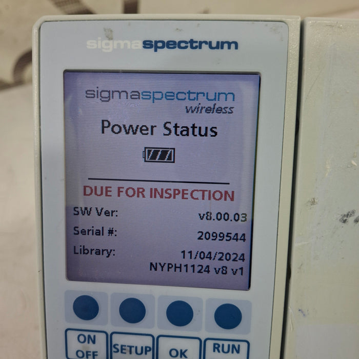 Baxter Sigma Spectrum 8.00.03 w/o Battery Infusion Pump