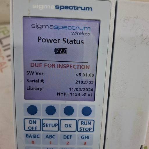 Baxter Baxter Sigma Spectrum 8.01.00 w/o Battery Infusion Pump Infusion Pump reLink Medical