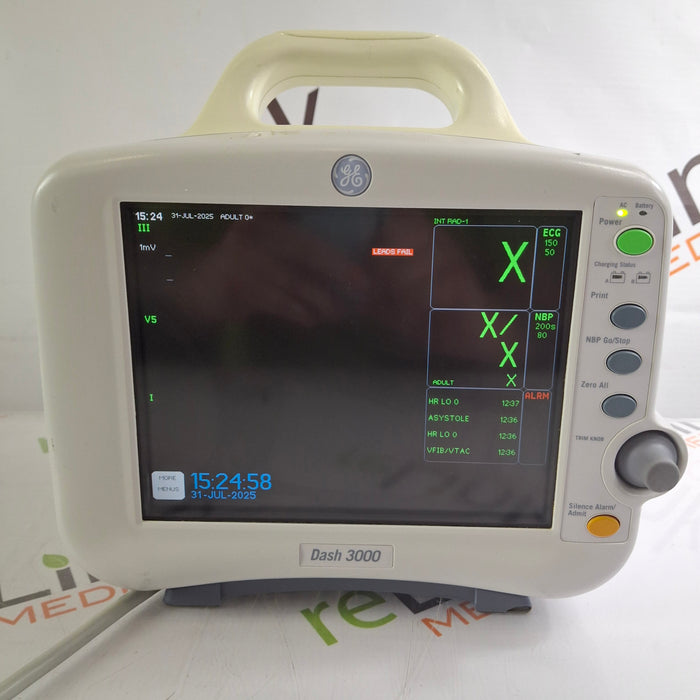 GE Healthcare GE Healthcare Dash 3000 - GE/Nellcor SpO2 Patient Monitor Patient Monitors reLink Medical