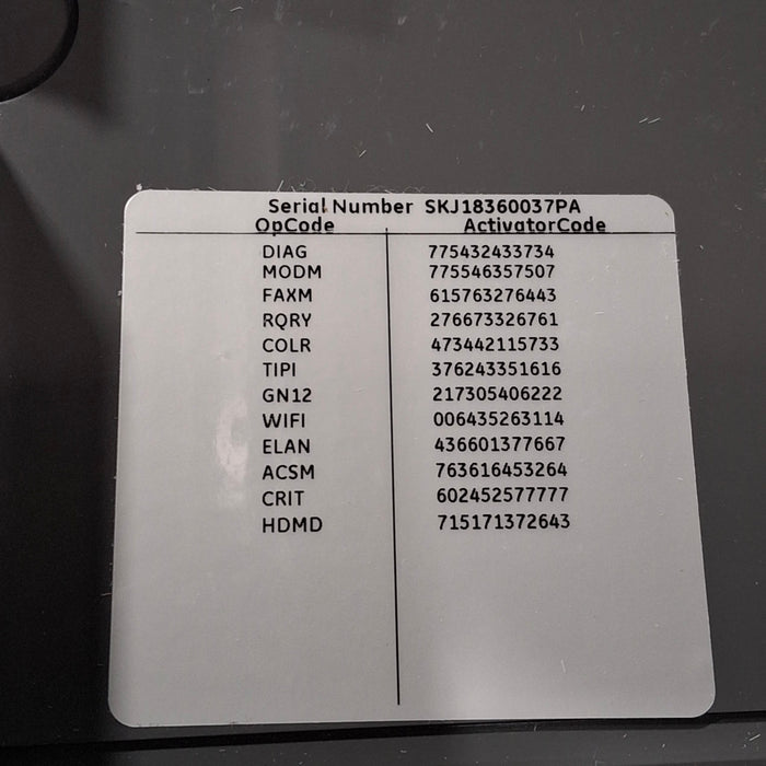 GE Healthcare MAC 5500 HD ECG without CAM Module