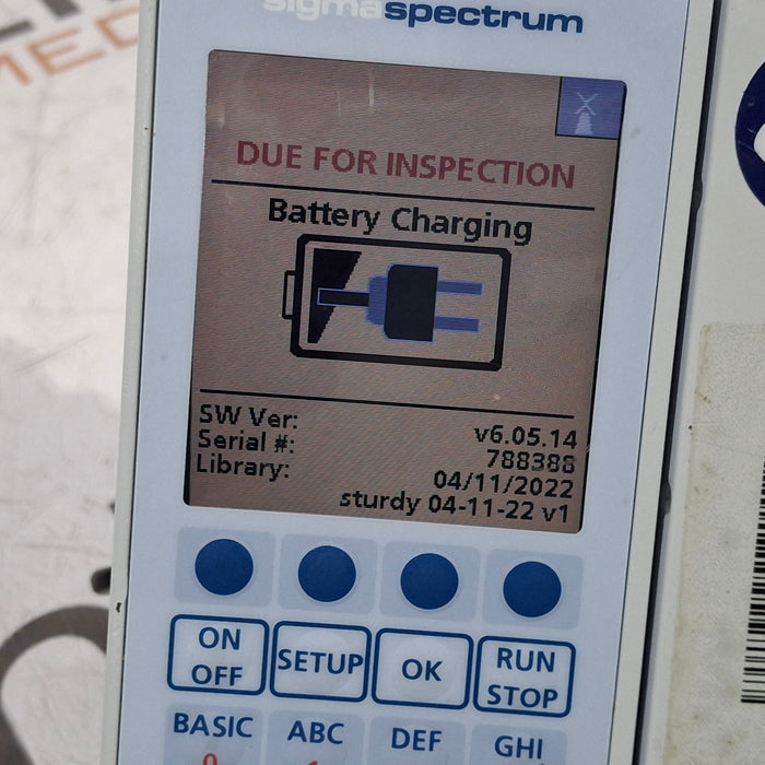 Baxter Sigma Spectrum 6.05.14 with A/B/G/N Battery Infusion Pump