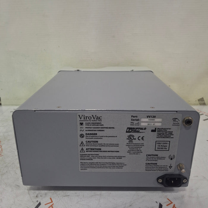 Buffalo Filter Buffalo Filter ViroVac Smoke Evacuation System Surgical Equipment reLink Medical