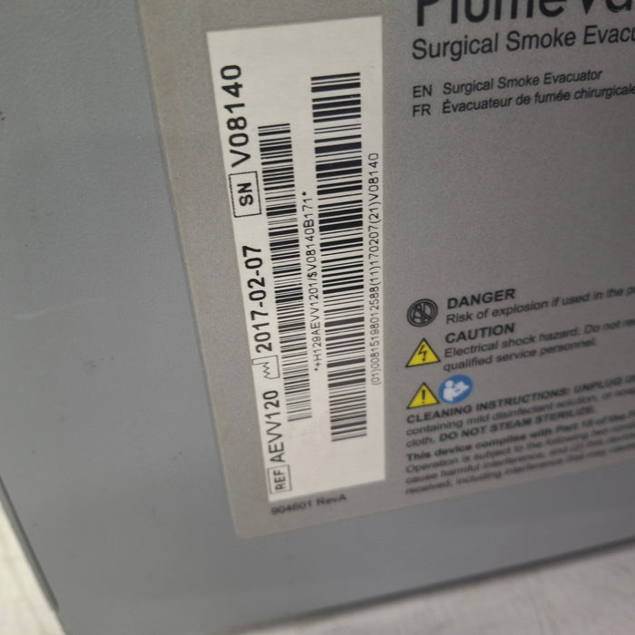 Zimmer PlumeVac AEVV120 Surgical Smoke Evacuator