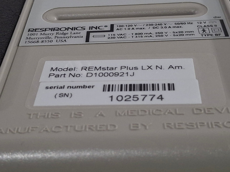 Respironics Respironics REMStar Plus Heated Humidifier Respiratory reLink Medical