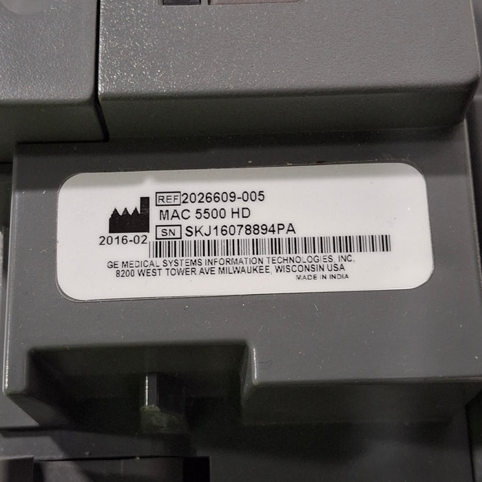 GE Healthcare GE Healthcare MAC 5500 HD ECG without CAM Module Cardiology reLink Medical