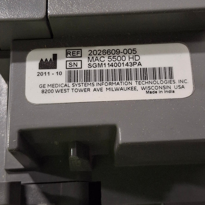 GE Healthcare GE Healthcare MAC 5500 HD ECG without CAM Module Cardiology reLink Medical