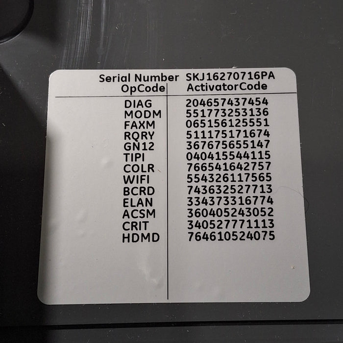 GE Healthcare MAC 5500 HD ECG without CAM Module