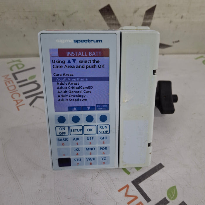 Baxter Baxter Sigma Spectrum 8.00.05 w/o Battery Infusion Pump Infusion Pump reLink Medical