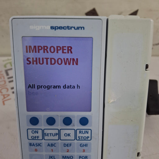 Baxter Baxter Sigma Spectrum 8.00.05 w/o Battery Infusion Pump Infusion Pump reLink Medical