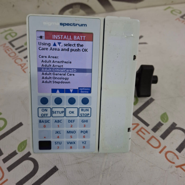 Baxter Baxter Sigma Spectrum 8.00.03 w/o Battery Infusion Pump Infusion Pump reLink Medical
