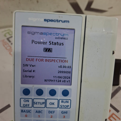 Baxter Baxter Sigma Spectrum 8.00.03 w/o Battery Infusion Pump Infusion Pump reLink Medical