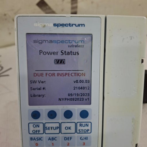 Baxter Baxter Sigma Spectrum 8.00.03 w/o Battery Infusion Pump Infusion Pumps reLink Medical