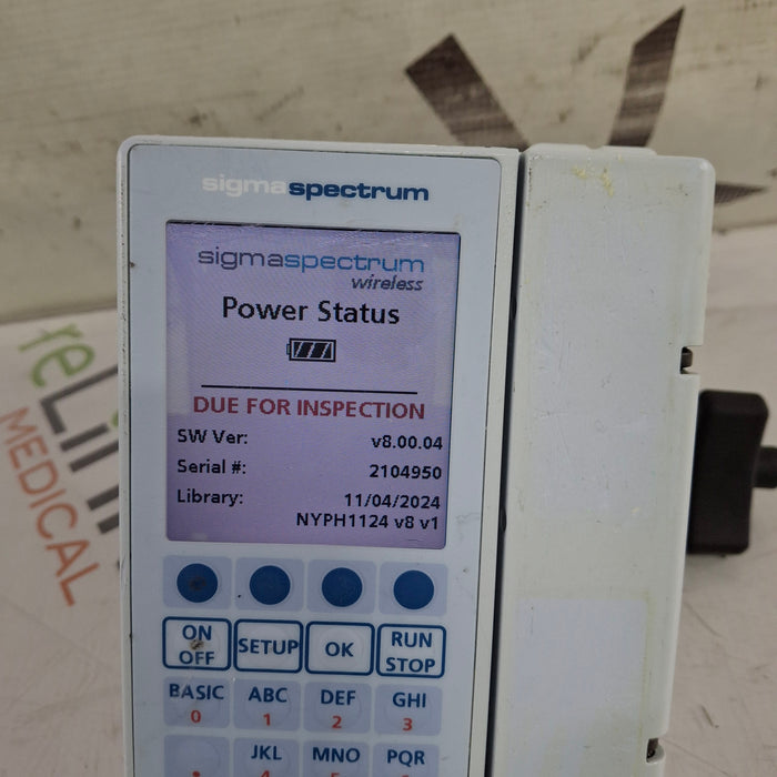 Baxter Baxter Sigma Spectrum 8.00.04 w/o Battery Infusion Pump Infusion Pump reLink Medical