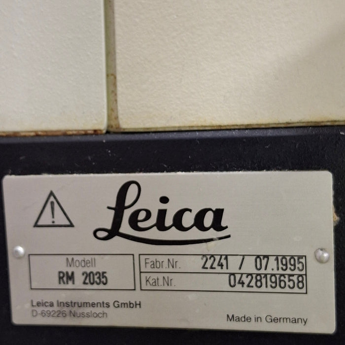 Leica Leica RM2035 Biocut Manual Rotary Microtome Histology and Pathology reLink Medical